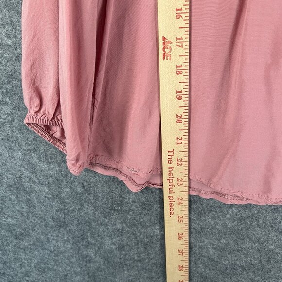 SAHARA Women’s Peasant Blouse Tassels Pink Size 36 / US Small - Picture 10 of 10
